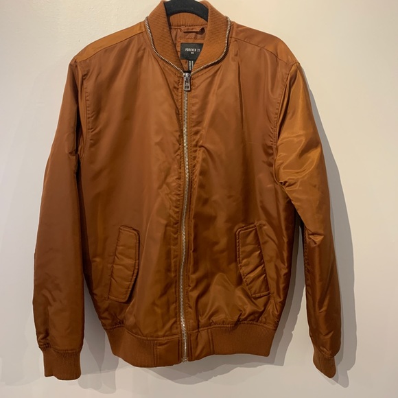 FOREVER 21 COPPER BOMBER - Picture 1 of 9